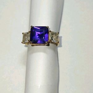 Women's Violet Sapphire / Topaz Ring